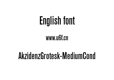 AkzidenzGrotesk-MediumCond.otf下载