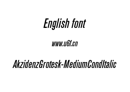 AkzidenzGrotesk-MediumCondItalic.otf下载