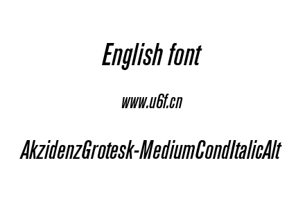 AkzidenzGrotesk-MediumCondItalicAlt.otf下载