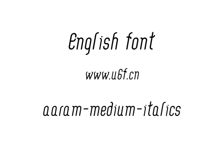 aaram-medium-italics.otf下载