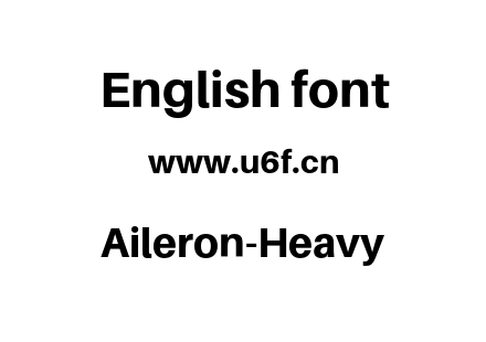 字体-Aileron-Heavy.otf