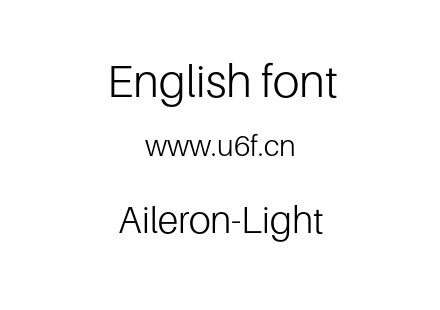 字体-Aileron-Light.otf