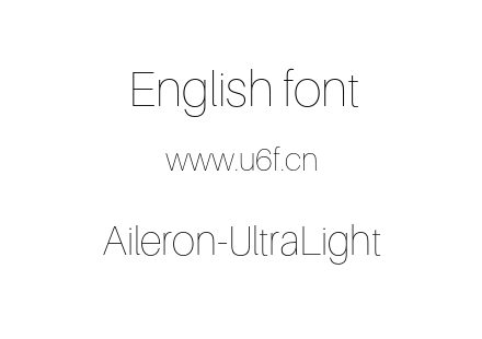 字体-Aileron-UltraLight.otf