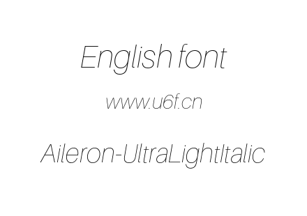 字体-Aileron-UltraLightItalic.otf