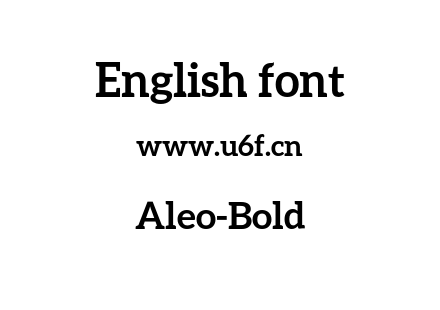 字体-Aleo-Bold.otf