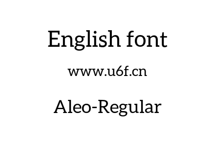 otf字体-Aleo-Regular.otf