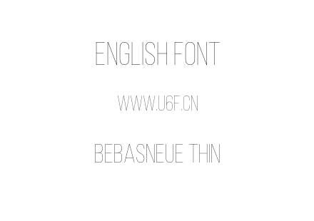 BebasNeue Thin.otf下载