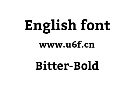 字体-Bitter-Bold.otf下载