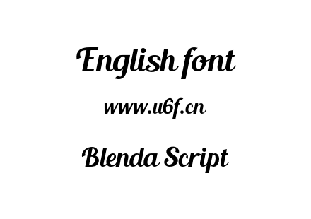 字体-Blenda Script.otf