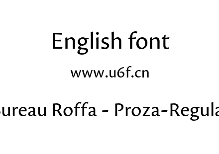 Bureau Roffa - Proza-Regular.otf下载