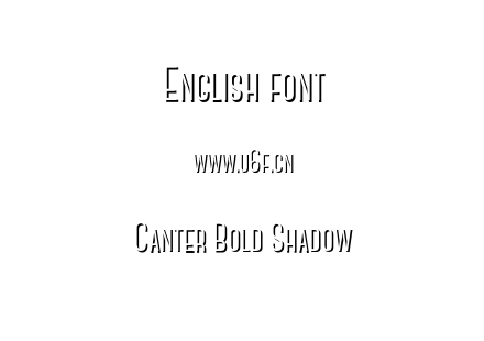 Canter Bold Shadow.otf下载