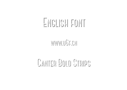 Canter Bold Strips.otf下载