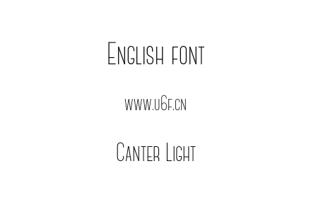 Canter Light.otf下载