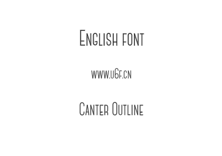 Canter Outline.otf下载