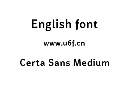 Certa Sans Medium.otf下载