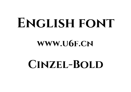 字体-Cinzel-Bold.otf