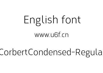 CorbertCondensed-Regular.otf下载