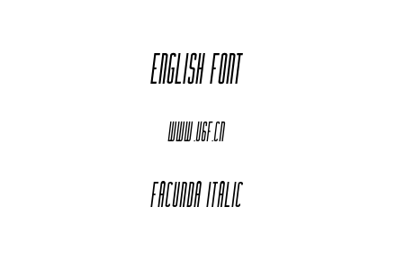 Facunda Italic.otf下载