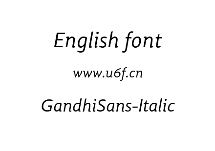 GandhiSans-Italic.otf下载