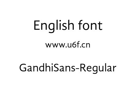 GandhiSans-Regular.otf下载