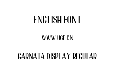Garnata Display Regular.otf下载