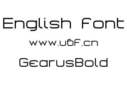 GearusBold.otf下载