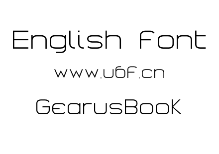GearusBook.otf下载