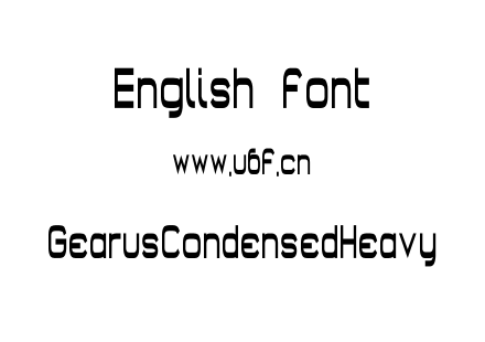 GearusCondensedHeavy.otf下载