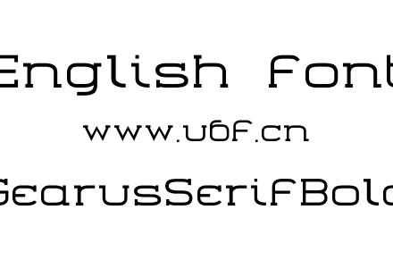 GearusSerifBold.otf下载