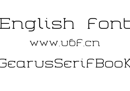 GearusSerifBook.otf下载