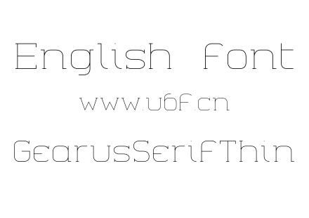 GearusSerifThin.otf下载