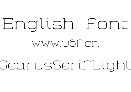 GearusSerifLight.otf下载