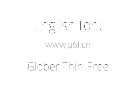 Glober Thin Free.otf下载
