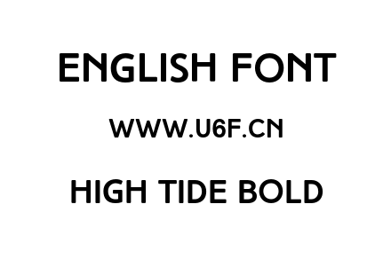 字体-High Tide Bold.otf下载