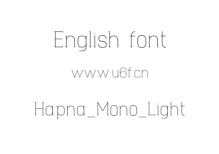 Hapna_Mono_Light.otf下载