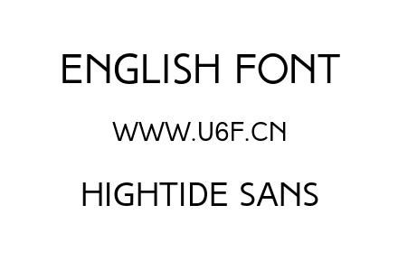 字体-HighTide Sans.otf下载