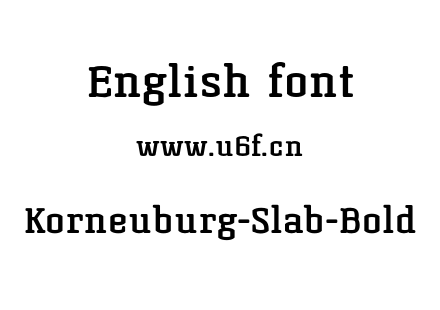 Korneuburg-Slab-Bold.otf下载