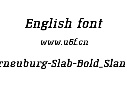 Korneuburg-Slab-Bold_Slanted.otf下载