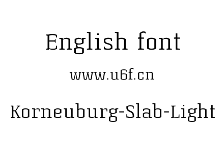 Korneuburg-Slab-Light.otf下载