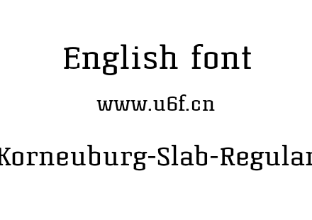 Korneuburg-Slab-Regular.otf下载
