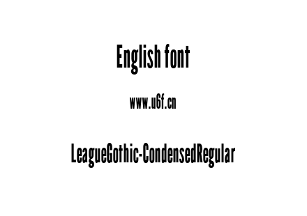 LeagueGothic-CondensedRegular.otf下载