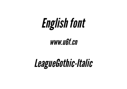 LeagueGothic-Italic.otf下载