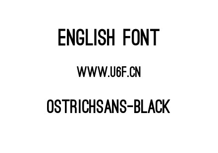 OstrichSans-Black.otf下载