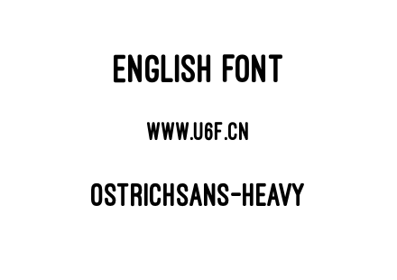 OstrichSans-Heavy.otf下载