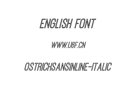 OstrichSansInline-Italic.otf下载