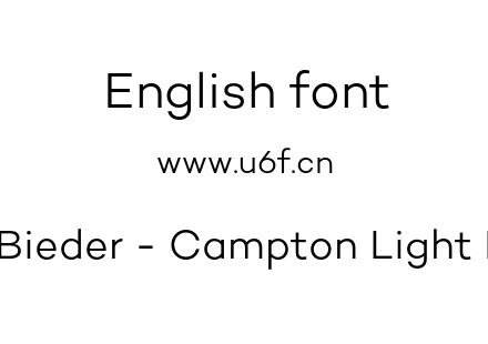 Rene Bieder - Campton Light DEMO.otf下载