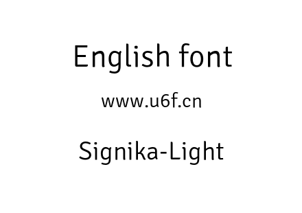 Signika-Light.otf下载
