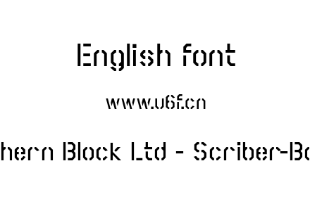 The Northern Block Ltd - Scriber-BoldStencil.otf下载