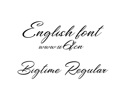 Bigtime Regular.otf下载