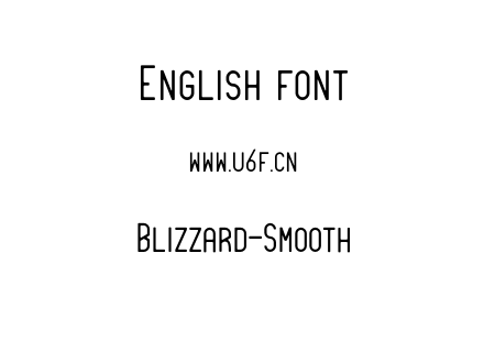Blizzard-Smooth.otf下载